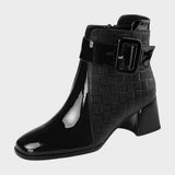 Samara |  Botines de Piel con Tacón