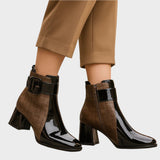 Samara |  Botines de Piel con Tacón