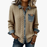 Fátima – Top con Detalles de Denim