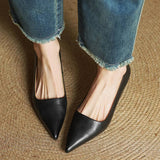Anok Tacones Altos de Cuero Auténtico